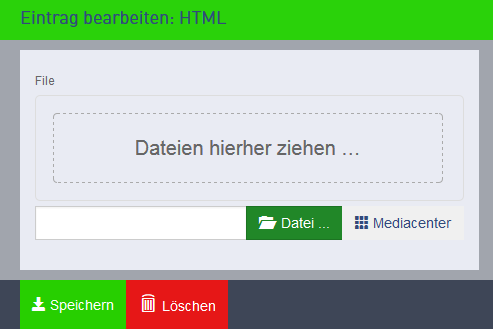 Eintrag html Animation