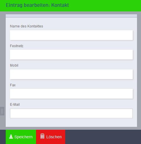Eintrag Kontakt