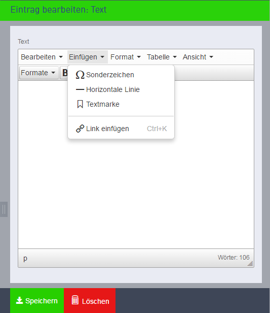 Screenshot Text Einfügen