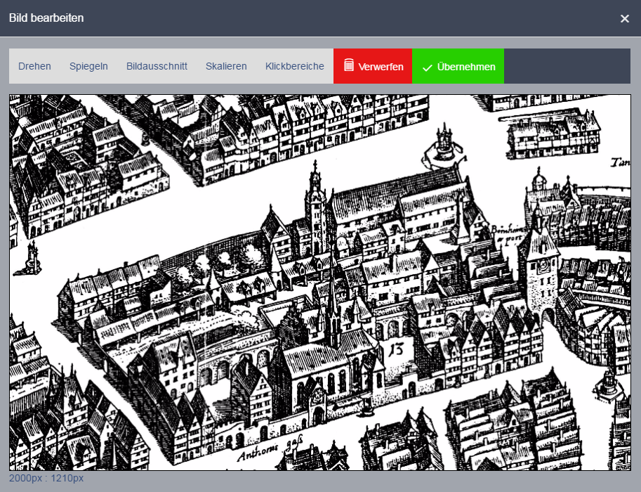 Screenshot Bild bearbeiten