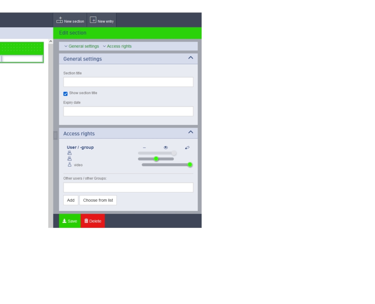 abschnitt bearbeiten