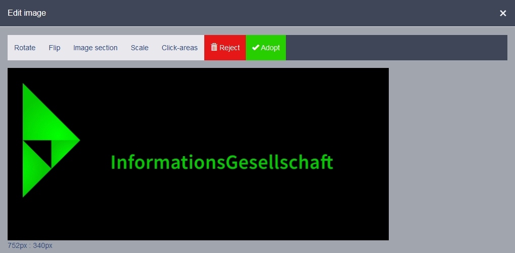 Screenshot Bild bearbeiten