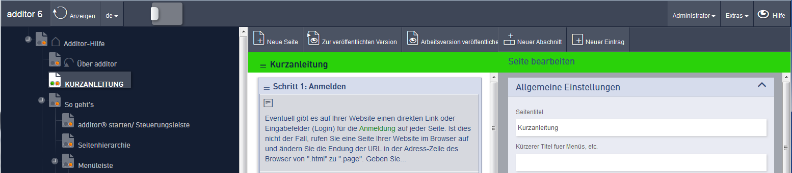 Layout Arbeitsversion